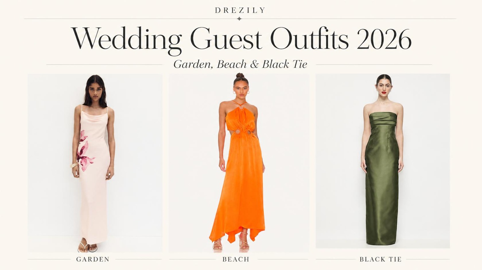 Cover image for Wedding Guest Outfits 2026: Garden, Beach & Black Tie
